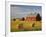 Barns and Hay Bales in Field-Darrell Gulin-Framed Photographic Print