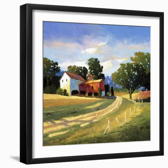 Barns on Greenbrier V-Max Hayslette-Framed Giclee Print