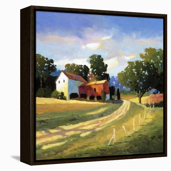 Barns on Greenbrier V-Max Hayslette-Framed Premier Image Canvas