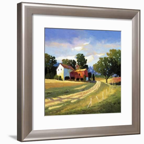 Barns on Greenbrier V-Max Hayslette-Framed Premium Giclee Print