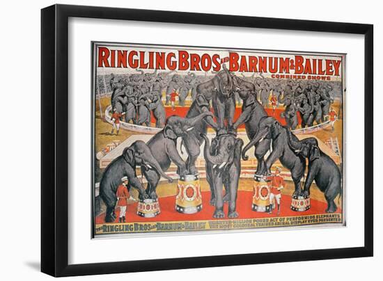 Barnum and Bailey Circus Poster-American School-Framed Premium Giclee Print