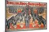 Barnum and Bailey Circus Poster-American School-Mounted Giclee Print