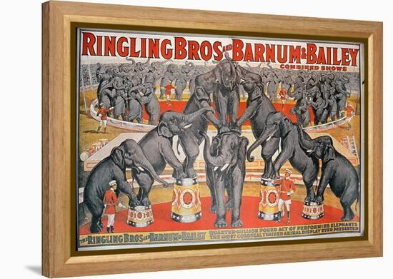 Barnum and Bailey Circus Poster-American School-Framed Premier Image Canvas