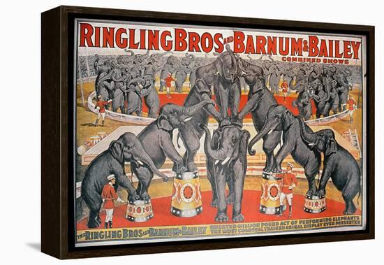 Barnum and Bailey Circus Poster-American School-Framed Premier Image Canvas