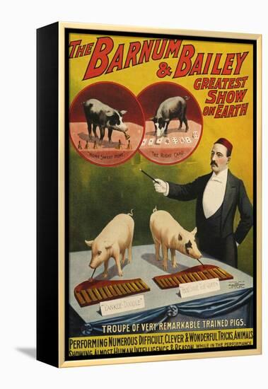 Barnum and Bailey, Poster, 1900-null-Framed Premier Image Canvas