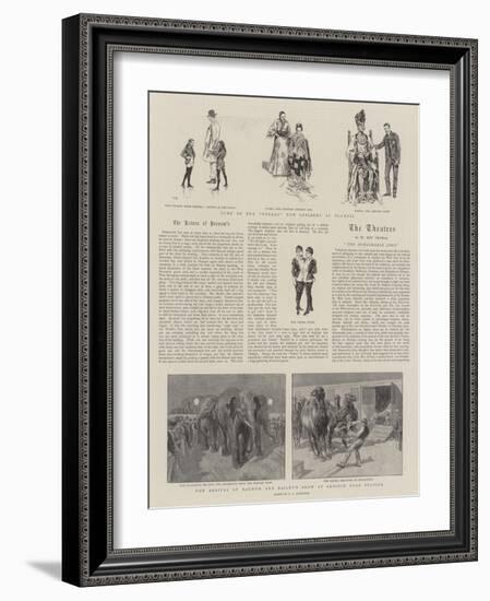 Barnum and Bailey's Show-null-Framed Giclee Print