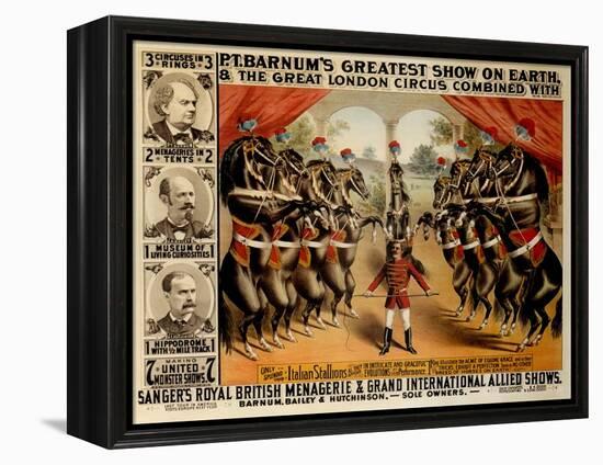 Barnum's Greatest Show on Earth, 1882-null-Framed Premier Image Canvas