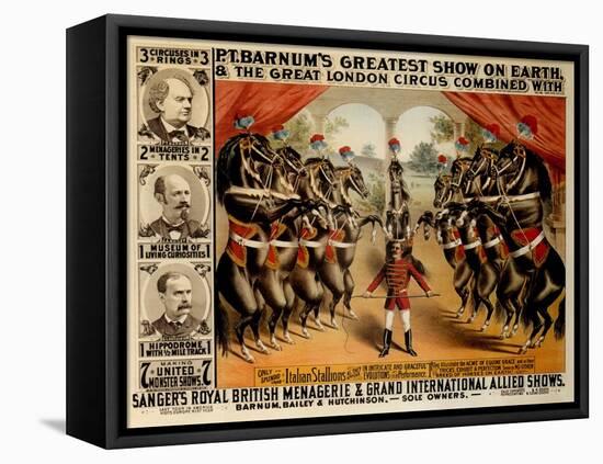 Barnum's Greatest Show on Earth, 1882-null-Framed Premier Image Canvas