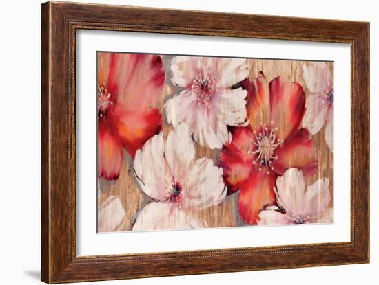 Barnwood Blossoms-Jurgen Gottschlag-Framed Art Print