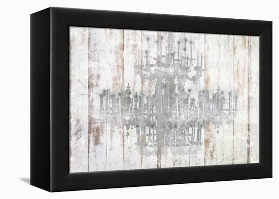 Barnwood Chandelier-Kimberly Allen-Framed Stretched Canvas