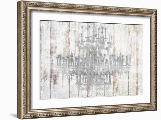 Barnwood Chandelier-Kimberly Allen-Framed Art Print