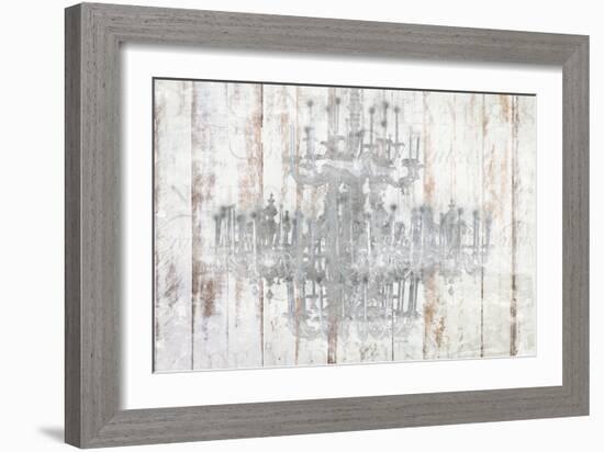 Barnwood Chandelier-Kimberly Allen-Framed Art Print