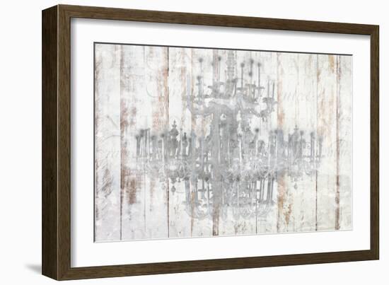 Barnwood Chandelier-Kimberly Allen-Framed Art Print