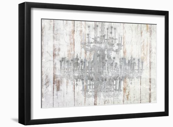 Barnwood Chandelier-Kimberly Allen-Framed Art Print