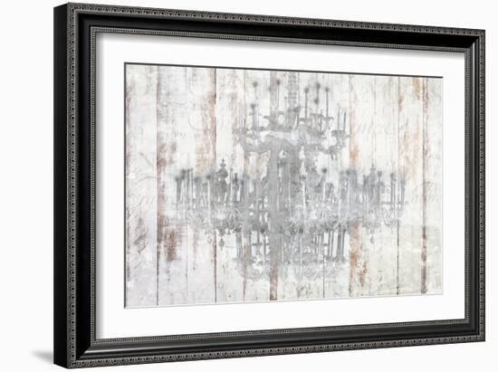 Barnwood Chandelier-Kimberly Allen-Framed Art Print