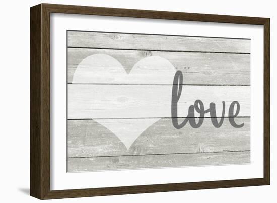 Barnwood Love-Kimberly Allen-Framed Art Print