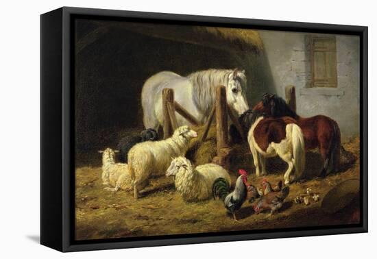 Barnyard, 1860-Arthur Fitzwilliam Tait-Framed Premier Image Canvas