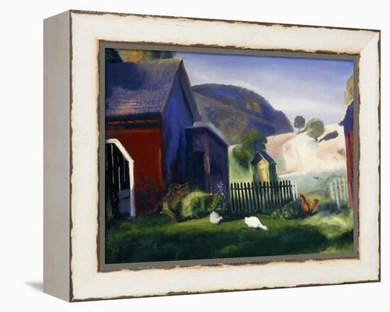 Barnyard and Chickens, 1924-George Wesley Bellows-Framed Premier Image Canvas