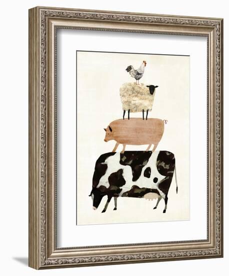 Barnyard Buds III-Victoria Borges-Framed Premium Giclee Print