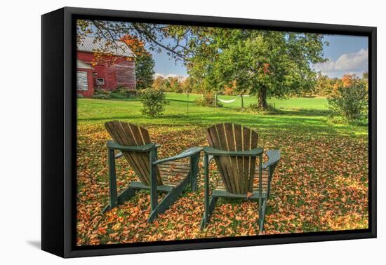 Barnyard Chairs-Robert Goldwitz-Framed Premier Image Canvas