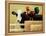 Barnyard Cow-Lowell Herrero-Framed Stretched Canvas