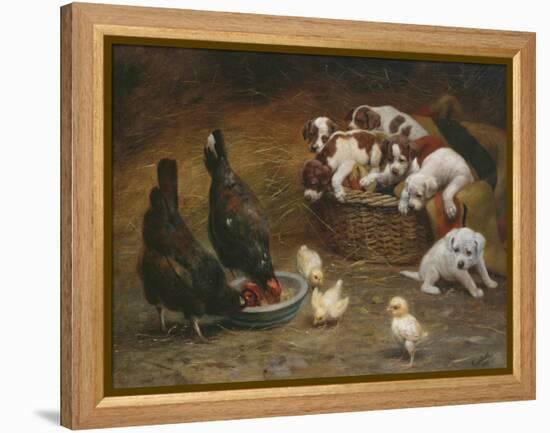 Barnyard Friends-Casper von Reth-Framed Premier Image Canvas