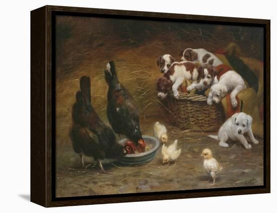 Barnyard Friends-Casper von Reth-Framed Premier Image Canvas