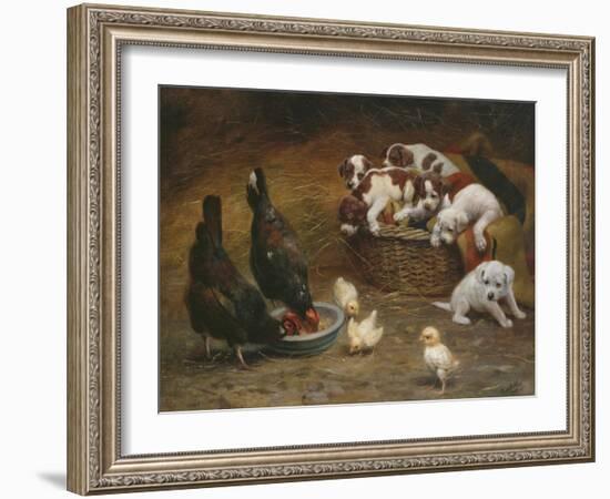 Barnyard Friends-Casper von Reth-Framed Giclee Print