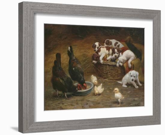 Barnyard Friends-Casper von Reth-Framed Giclee Print