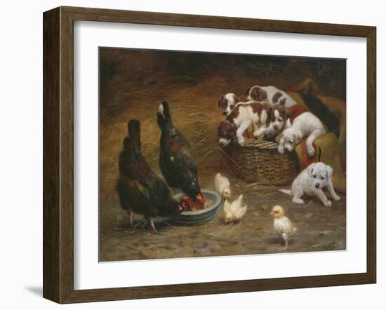 Barnyard Friends-Casper von Reth-Framed Giclee Print