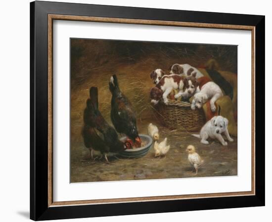 Barnyard Friends-Casper von Reth-Framed Giclee Print