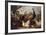 Barnyard with Chickens-Melchior d'Hondecoeter-Framed Art Print