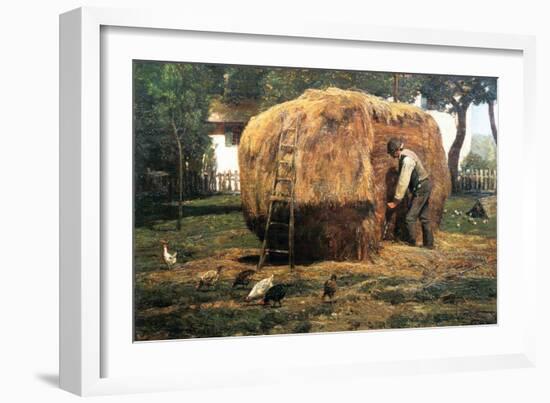 Barnyard-Childe Hassam-Framed Art Print