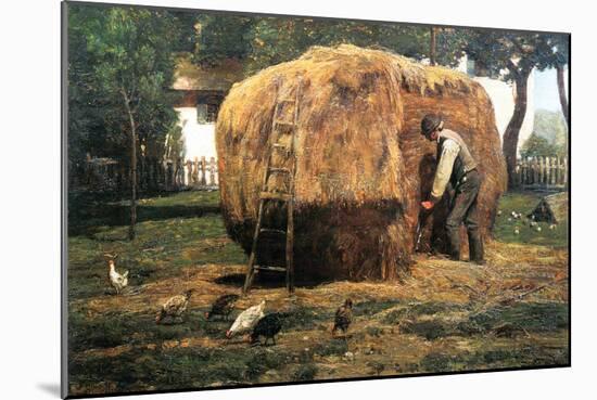 Barnyard-Childe Hassam-Mounted Art Print