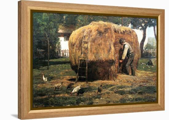 Barnyard-Childe Hassam-Framed Stretched Canvas