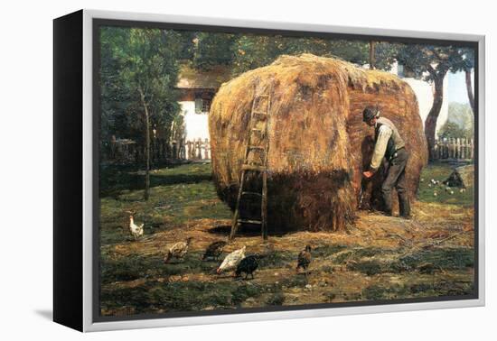 Barnyard-Childe Hassam-Framed Stretched Canvas