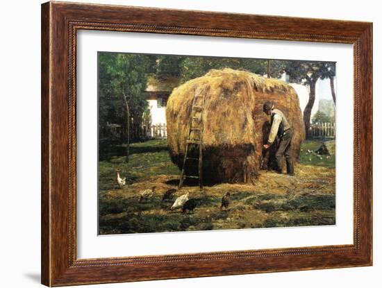 Barnyard-Childe Hassam-Framed Art Print