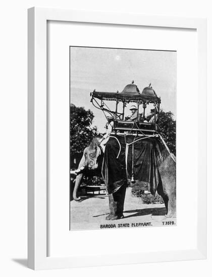 Baroda State Elephant, India, 20th Century-null-Framed Giclee Print