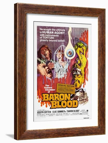 Baron Blood (aka Gli Orrori del Castello di Norimberga)-null-Framed Premium Giclee Print