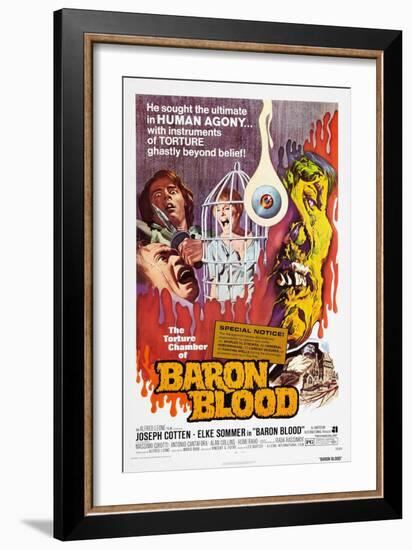 Baron Blood (aka Gli Orrori del Castello di Norimberga)-null-Framed Premium Giclee Print