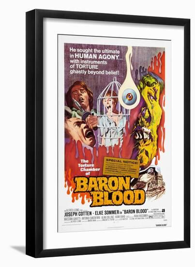 Baron Blood (aka Gli Orrori del Castello di Norimberga)-null-Framed Art Print