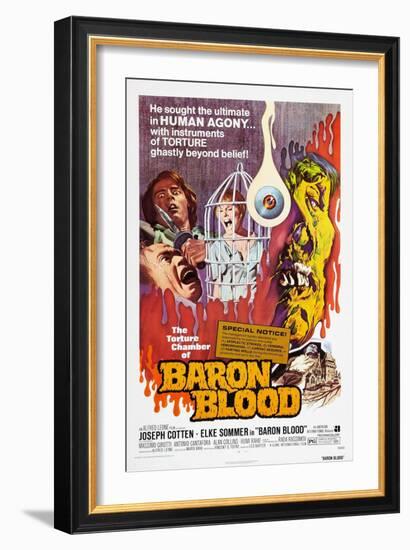 Baron Blood (aka Gli Orrori del Castello di Norimberga)-null-Framed Art Print