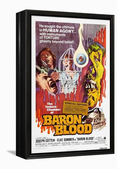 Baron Blood (aka Gli Orrori del Castello di Norimberga)-null-Framed Stretched Canvas