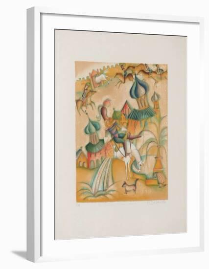 Baron De Munchhausen - A La Fontaine-Françoise Deberdt-Framed Collectable Print