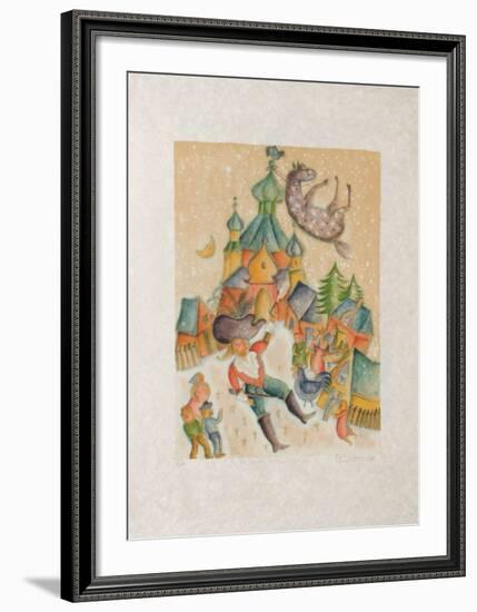 Baron De Munchhausen - Le Cheval-Françoise Deberdt-Framed Collectable Print