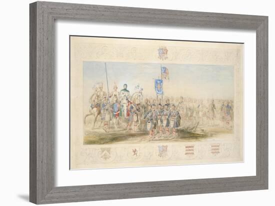 Baron Glenlyon, Knight of the Gael, 1839-James Henry Nixon-Framed Giclee Print