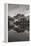 Baron Lake Monte Verita Peak Sawtooh Mountains I BW-Alan Majchrowicz-Framed Premier Image Canvas