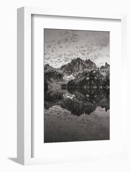 Baron Lake Monte Verita Peak Sawtooh Mountains I BW-Alan Majchrowicz-Framed Photographic Print