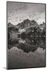 Baron Lake Monte Verita Peak Sawtooh Mountains I BW-Alan Majchrowicz-Mounted Photographic Print