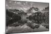 Baron Lake Monte Verita Peak Sawtooh Mountains II BW-Alan Majchrowicz-Mounted Photographic Print